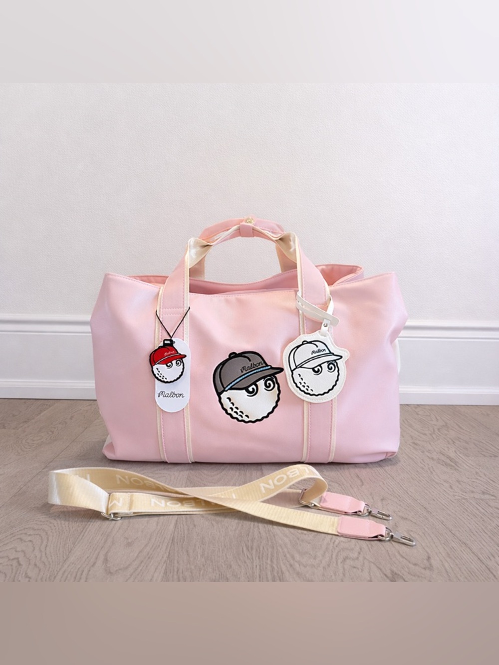 Malbon Pink Classic Golf Tote Bag